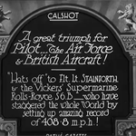 Great Triumph For Pilot, The Air Force And British Aircraft! (1931)